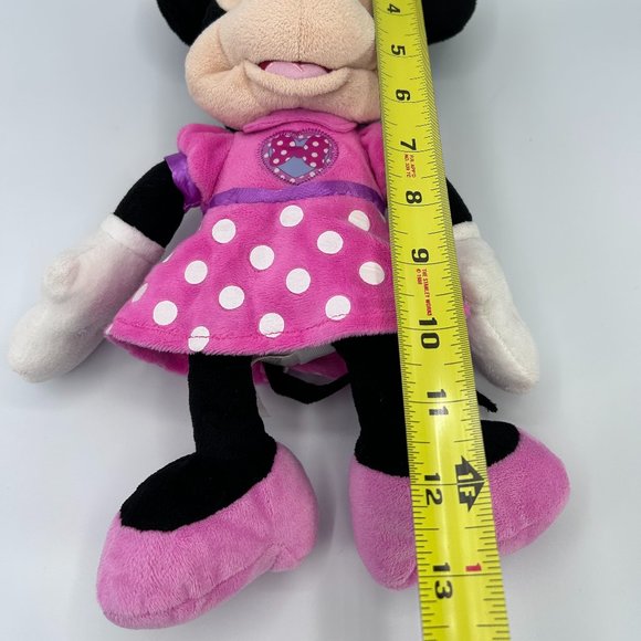 Disney Minnie Mouse Plush 12+" Pink Polka Dots Stuffed Toy TALKS & SINGS - Picture 10 of 10